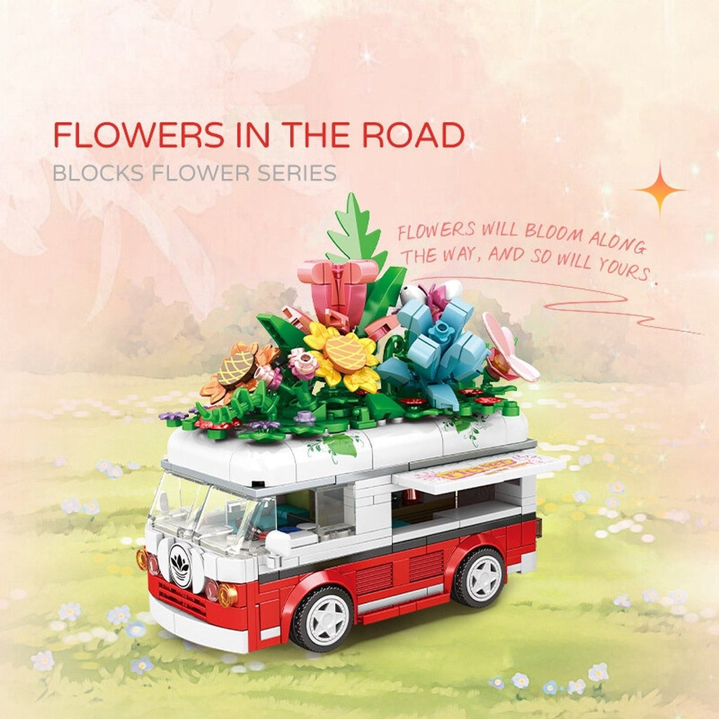 Bloemen Kampeerbus Bouwset