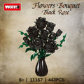 Zwarte Rozen BIoemen Boeket bouwset