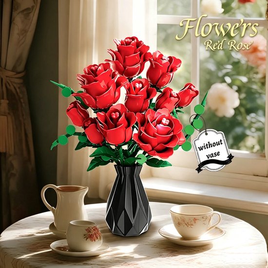 Rozen BIoemen Boeket bouwset