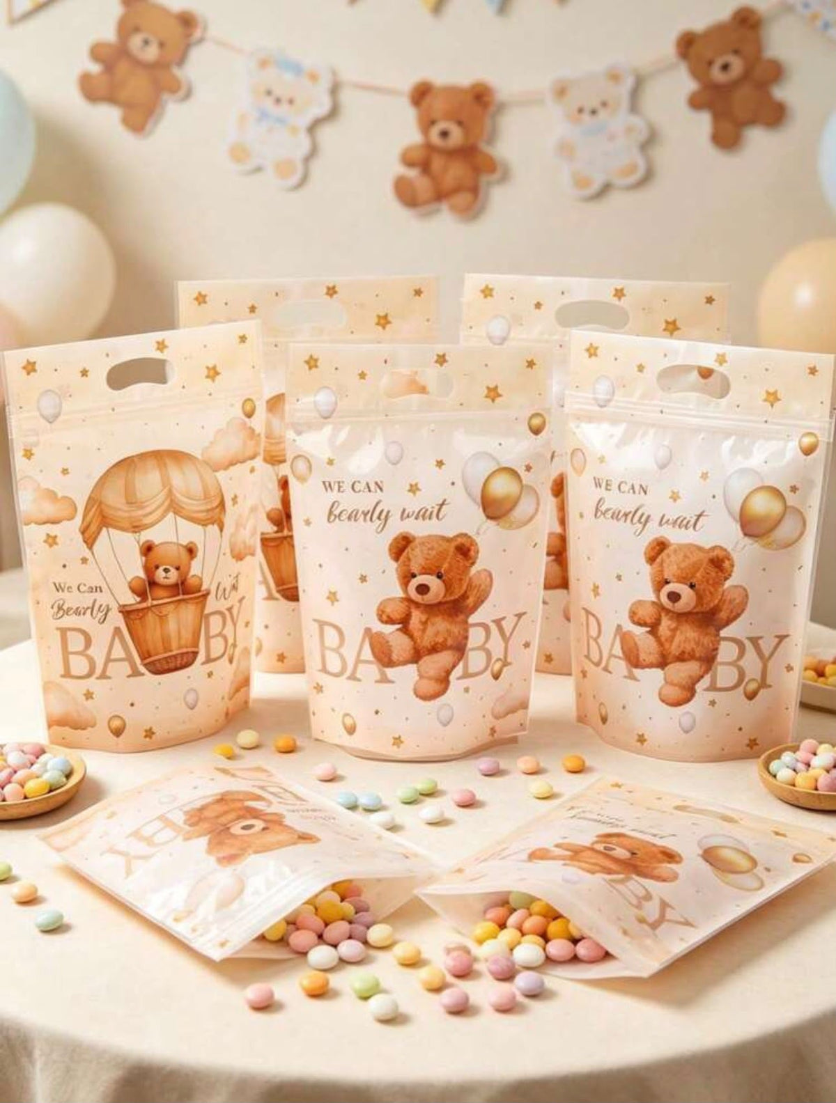 25 Stuks cadeautasjes – Thema Geschenkzakjes – Feestzakjes voor Verjaardag, Bruiloft & Babyshower