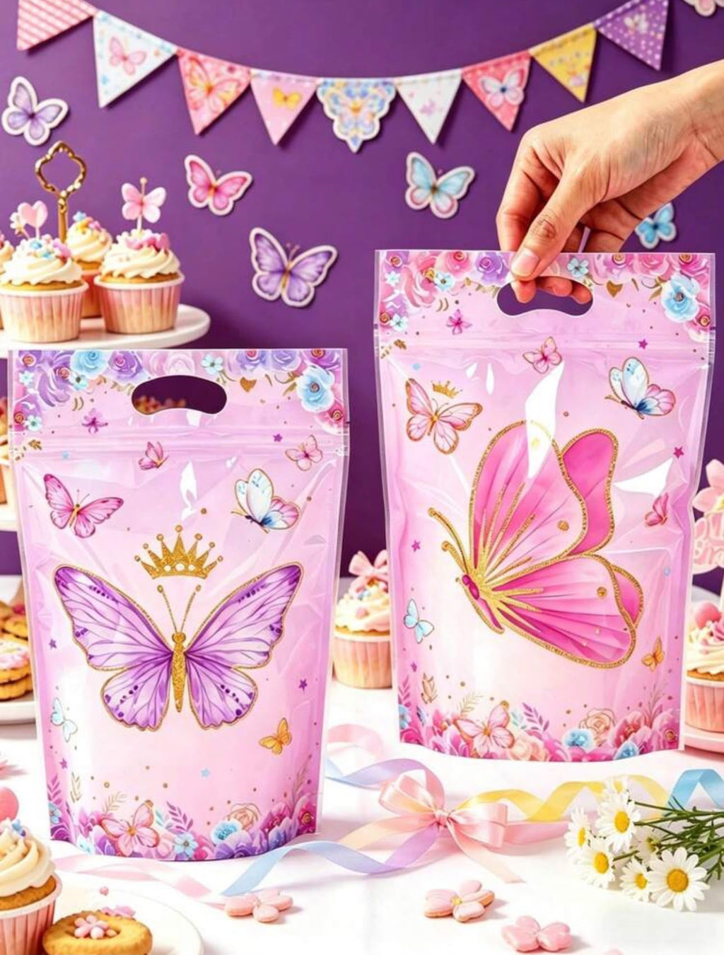 25 Stuks cadeautasjes – Thema Geschenkzakjes – Feestzakjes voor Verjaardag, Bruiloft & Babyshower