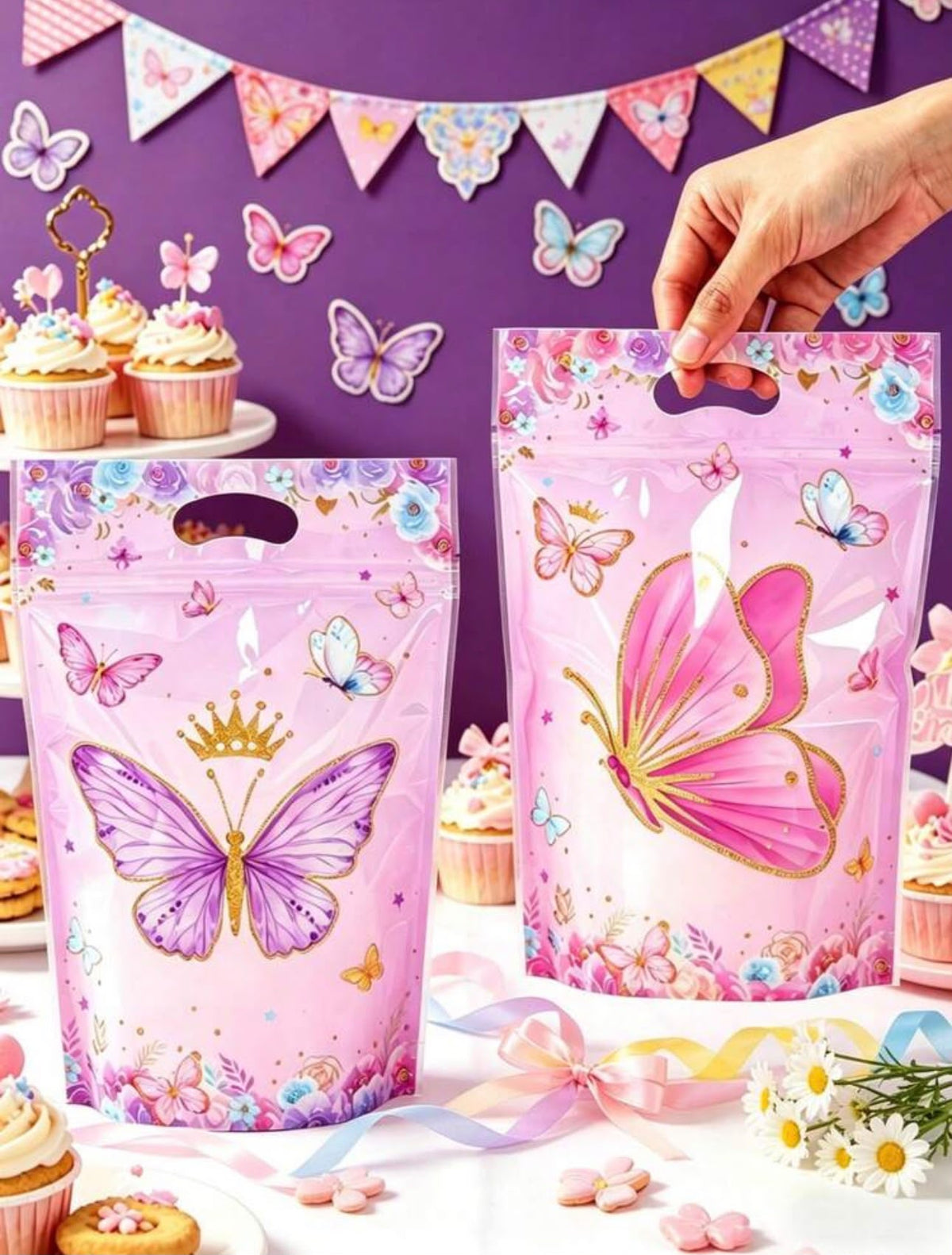25 Stuks cadeautasjes – Thema Geschenkzakjes – Feestzakjes voor Verjaardag, Bruiloft & Babyshower