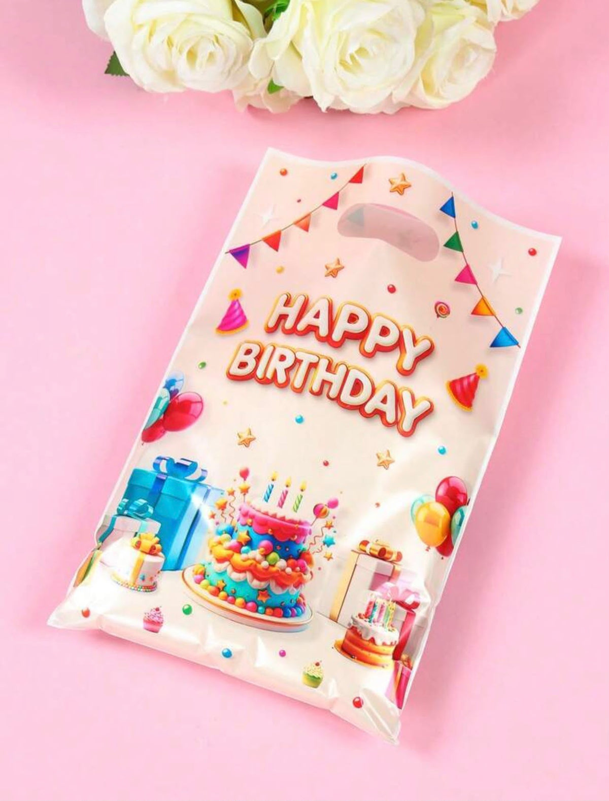 50 Stuks cadeautasjes – Thema Geschenkzakjes – Traktatiezakjes voor Verjaardag, Bruiloft & Babyshower