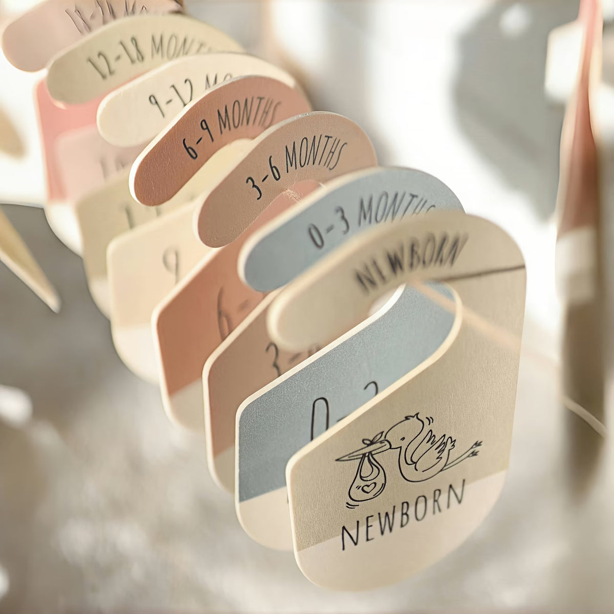 8-delige Houten Kledingkastverdeler Set