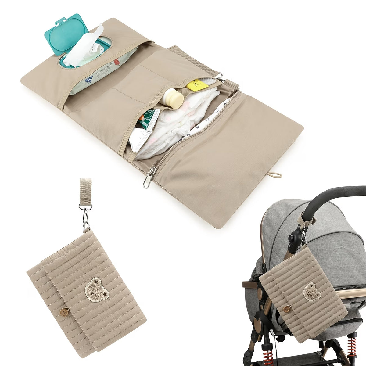 Draagbare luier tas